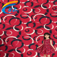 Tissu tricoté imprimé en crêpe DTY 95% polyester 5% élasthanne pour robes, chemises, gilets, vêtements de danse, saris pour femmes/hommes, léger