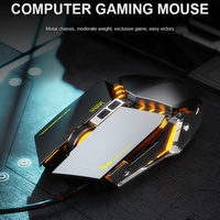 Ratón Óptico para Juegos Bajeal G7 con Cable USB 7D 4800DPI Ajustable con Retroiluminación RGB, Botones Programables, Diseño Ergonómico para Ambas Manos, ABS