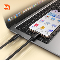 Câble de charge rapide LDNIO LC351c-240W, cordon tressé sûr et durable, vente en gros, 1 m, 240 W, PD3.1, puce E-Marker intégrée