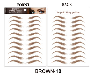Faux autocollants de tatouage de sourcil <span class=keywords><strong>3D</strong></span> temporaires imperméables pour femmes à la mode en gros - Product Image 5