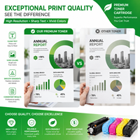 Poudre de toner universelle CMYK de 1 kg compatible avec les imprimantes laser couleur HP, Canon, Konica, Ricoh, Xerox, Brother, Samsung