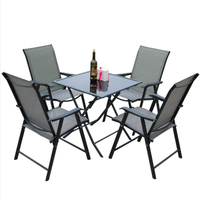Meubles de jardin spéciaux en aluminium, table et chaises de terrasse, table rectangulaire, table et chaises de salle à manger pour plusieurs personnes