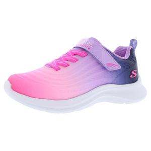 รองเท้า Skechers Jumpters 2.0 Blurred Dreams Ps สำหรับเด็กผู้หญิง สีชมพูสดและสีกรมท่า สไตล์ลำลอง - Product Image 1