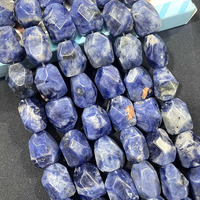Perles de pierres précieuses naturelles irrégulières à facettes, en forme de polygone, pierres en pépites, brin pour la fabrication de bijoux DIY, 13x17mm, 20CM (YXZ2052)