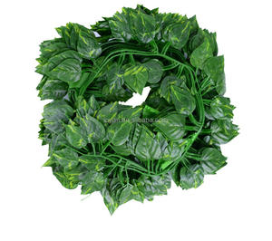 长度<span class=keywords><strong>2</strong></span>米 热销12件/批 悬挂式装饰人造常春藤海棠叶植物藤蔓挂饰藤蔓 - Product Image 5