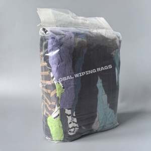 Paños de Limpieza de Algodón 100% de 25lbs (11kg), Trapos de Felpa de Colores Variados, Toallas de Felpa para Limpieza - Product Image 1