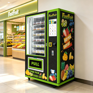 Distributeur automatique de salades prêtes à manger avec écran tactile Wi-Fi de 21,5 pouces, distributeur automatique de desserts aux fruits frais, distributeur automatique de plats surgelés à emporter - Product Image 1