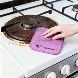 <span class=keywords><strong>Tupperware</strong></span> ผ้าไมโครไฟเบอร์ใช้ซ้ำได้ผ้าเช็ดจานสี่เหลี่ยมสำหรับใช้ในห้องครัวสวนอเนกประสงค์ - Product Image 3