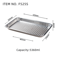 Barquettes en aluminium jetables extra-robustes de 20,5 x 13 pouces avec couvercle en aluminium, qualité alimentaire, taille standard, pour rôtir et cuire