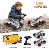 Voiture RC tout-terrain haute vitesse 2,4 GHz avec grandes roues, camion télécommandé avec éclairage LED, voiture de course RC pour enfants et adultes, vente en gros