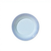 Gamelle en céramique écologique et luxueuse pour chats et chiens, design soucoupe volante, motif uni, assiette de dîner portable