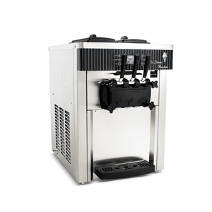 High Capacity 3 Flavor Commercial Ice Cream Maker Countertop Soft Serve Machine for Restaurant Cafe Ice Cream Shop Equipment