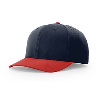 Casquette de baseball de golf imperméable à l'eau 6 panneaux Patch personnalisé en PVC deux tons perforé à séchage rapide avec trous découpés en couches