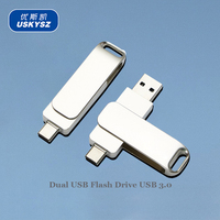 Unidad Flash USB Tipo C 2 en 1 de Alta Velocidad 3.0 OTG, Memoria USB de 16GB 32GB, Almacenamiento de 64GB 128GB