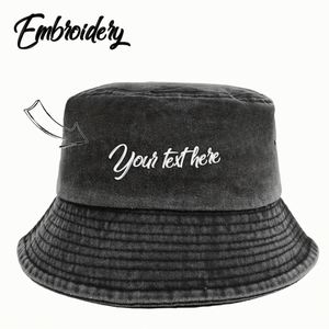 Outdoor Embroidered Bucket <b>Hat</b> Custom Logo Lightweight Breathable <b>Sun</b> <b>Hat</b> for Hiking Fishing Travel <b>Men</b> Women - Product Image 2