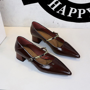 Zapatos de Tacón Bajo para Mujer, Elegantes y Versátiles para Oficina, con Punta en Pico, Modernos y de Primera Calidad - Product Image 4