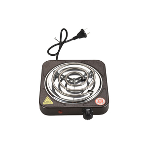 Plaque chauffante électrique domestique 1000W, colorée, avec régulateur de température, boîtier métallique, 2 brûleurs, nettoyage facile, prise VDE - Product Image 4