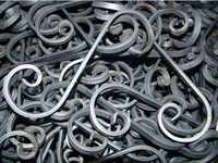 Pièces de balustrade en fer forgé, panneaux décoratifs en fer forgé, volutes en fer forgé