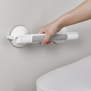 Barres d'appui en plastique antidérapantes à ventouse, fixation murale pour la sécurité de la salle de bain, support pour personnes âgées, capacité de 55 lb, design moderne et simple - Product Image 1