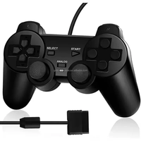 Expérience de jeu optimale Prix d'usine pour PlayStation 2 Manette de jeu filaire Moteur vibrant Joystick sans fil PS1 PC