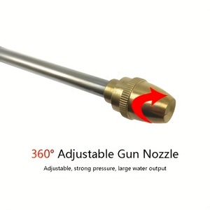 Buse multifonction en métal de grande qualité Outil d'arrosage <span class=keywords><strong>à</strong></span> haute pression Équipement d'irrigation Pistolets <span class=keywords><strong>à</strong></span> <span class=keywords><strong>eau</strong></span> de jardin - Product Image 2