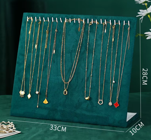 Présentoir vertical en lin pour boucles d'oreilles avec trous, couleurs assorties pour l'affichage en boutique, vente en gros directe usine, disponible dès maintenant - Product Image 4