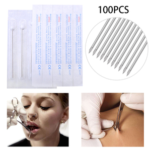 Outils d'aiguille de perforation en acier chirurgical de qualité médicale OEM Aiguilles de perçage corporel jetables stériles pour <span class=keywords><strong>nombril</strong></span>, mamelon, oreille, nez, lèvre - Product Image 3