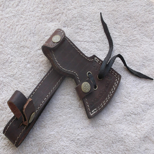 Hacha de acero de Damasco hecha a mano personalizada, herramienta de madera para acampar al aire libre de grado Industrial de alta calidad con cubierta protectora - Product Image 4