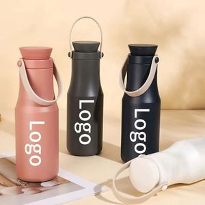 Vaso Térmico Personalizado con Logotipo, Vaso de Agua de Acero Inoxidable, Vaso Portátil Simple con Asa, Botella Deportiva al por Mayor - Product Image 1