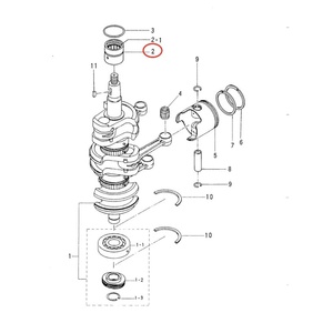3C8-00113 Palier de vilebrequin pour moteur <span class=keywords><strong>hors</strong></span>-<span class=keywords><strong>bord</strong></span> Tohatsu 2T <span class=keywords><strong>40</strong></span>, 50 Hp Ns40D2 Ns50D2 3C8-00113-0; pour Mercury 31-855553 - Product Image 5