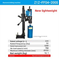 Perceuse à noyau diamantée de table Dongcheng pour le perçage et l'échantillonnage du béton, modèle 3800W FF02-250