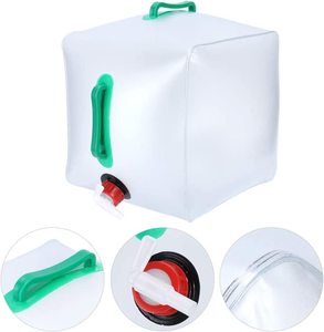 Réservoir d'eau pliable portable pour extérieur, avec robinet, épaissi et étanche pour voiture - Product Image 1