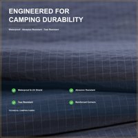 Tissu Ripstop en Nylon Enduit PU Imperméable, Résistant à l'Abrasion et Anti-Déchirure 20x160D pour Sacs de Rangement et Équipement de Camping
