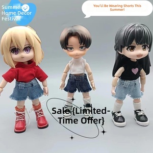 เสื้อผ้าตุ๊กตา Ob11 กางเกงยีนส์ YMY <span class=keywords><strong>Molly</strong></span> ขนาด 1/12 ขอบรุ่ยแต่งระบายเล็กๆ กระเป๋าตาข่ายแฟชั่นสำหรับตุ๊กตา - Product Image 2