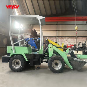 Kompak 0.4ton Mini elektrik pemuat roda Backhoe kecil operasi ujung depan sekop pengangkat inti mesin kompetitif - Product Image 3