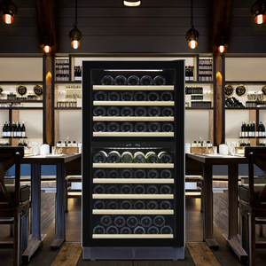 265L 99 Chai Được Xây Dựng Rượu Vang Hầm Làm Mát Đa-Khu Vực Nhiệt Độ Thép Không Gỉ Điện Tủ Lạnh Rượu Vang Tủ Cho Hộ Gia Đình Rv - Product Image 1