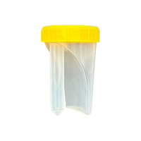 Gobelet stérile pour prélèvement d'urine 80 ml sans aiguille avec tube détachable de 10 ml, récipient pour échantillons pour le transport de prélèvements