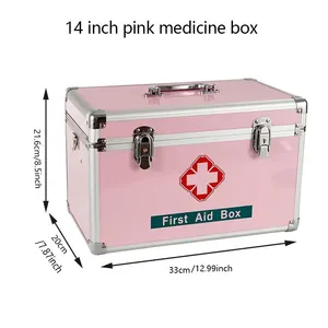 10 इंच मल्टी-फंक्शनल एल्यूमिनियम मिश्र धातु मेडिकल फास्टेड बॉक्स
