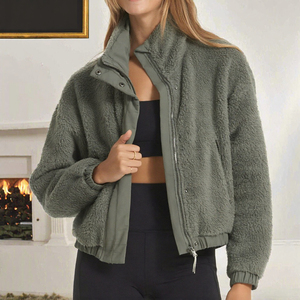OFTBUY 2025 <b>Women</b> Outwear Regular Style Casual Quilted Solid Jacket Winter Rabbit Fur Coat Stand <b>Collar</b> Thick Warm Elegant - Product Image 3