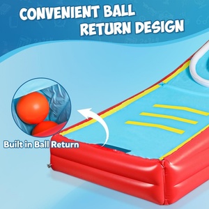 เกมบอลเป่าลม PVC ขนาด 125*56.5*53 นิ้ว พร้อมลูกบอลฟองน้ำ 2 ลูก ของเล่นเกมยักษ์สำหรับเล่นในร่มและกลางแจ้ง เกมอาร์เคดสำหรับครอบครัว - Product Image 5