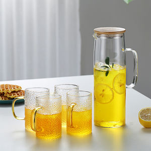 Jus de Carafe en verre Borosilicate, de grande capacité <span class=keywords><strong>1l</strong></span>/1,2 l/1,5 l, résistante à la chaleur, sac pour remise des diplômes - Product Image 3