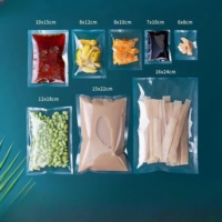 Sacs sous vide personnalisables en nylon transparent en plastique pour l'emballage personnalisable imprimé micro-ondable de nourriture