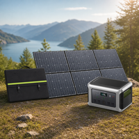 Station d'alimentation portable 3500W avec panneau solaire pliable 100W/200W/600W - Système d'énergie solaire hors réseau pour les pannes de courant à domicile