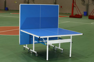 Mesa de tenis de mesa para exteriores, mesa de <span class=keywords><strong>ping</strong></span> <span class=keywords><strong>pong</strong></span> doble <span class=keywords><strong>plegable</strong></span> para exteriores, mesa de tenis de mesa para exteriores de tamaño estándar, - Product Image 3