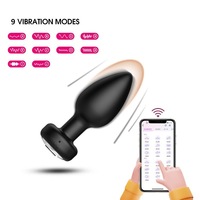 Plug anal télécommandé en silicone avec 10 fréquences de vibration, sûr, étanche, jouet sexuel SM pour femmes, pour couples
