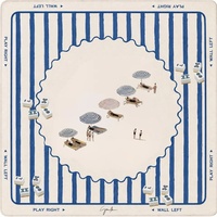 Tapis de Mahjong, housse de table de jeu et accessoires de style moderne du milieu du siècle