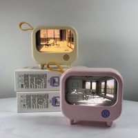 Nouvelle lampe de chevet créative en plastique pour TV, mini lampe de table LED rechargeable par USB, lampe d'ambiance pour l'apprentissage