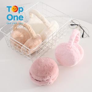 Top One usine extérieur personnalisé casque froid doux confortable femmes fourrure sécurité fourrure hiver cache-oreilles oreille couverture - Product Image 4