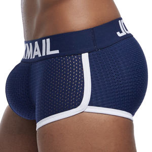 Sous-vêtements rembourrés pour hommes OEM, Boxer Sexy <span class=keywords><strong>Push</strong></span> <span class=keywords><strong>Up</strong></span> Cup, slip en maille, <span class=keywords><strong>short</strong></span> taille basse pour hommes, <span class=keywords><strong>short</strong></span> <span class=keywords><strong>de</strong></span> natation - Product Image 1