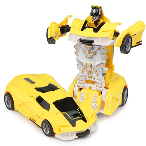 Juguetes de <span class=keywords><strong>coche</strong></span> <span class=keywords><strong>robot</strong></span> para niños, 2 en 1, <span class=keywords><strong>coche</strong></span> <span class=keywords><strong>robot</strong></span> de acción, modelo transformable por colisión, vehículo deformable, regalo para niños - Product Image 4